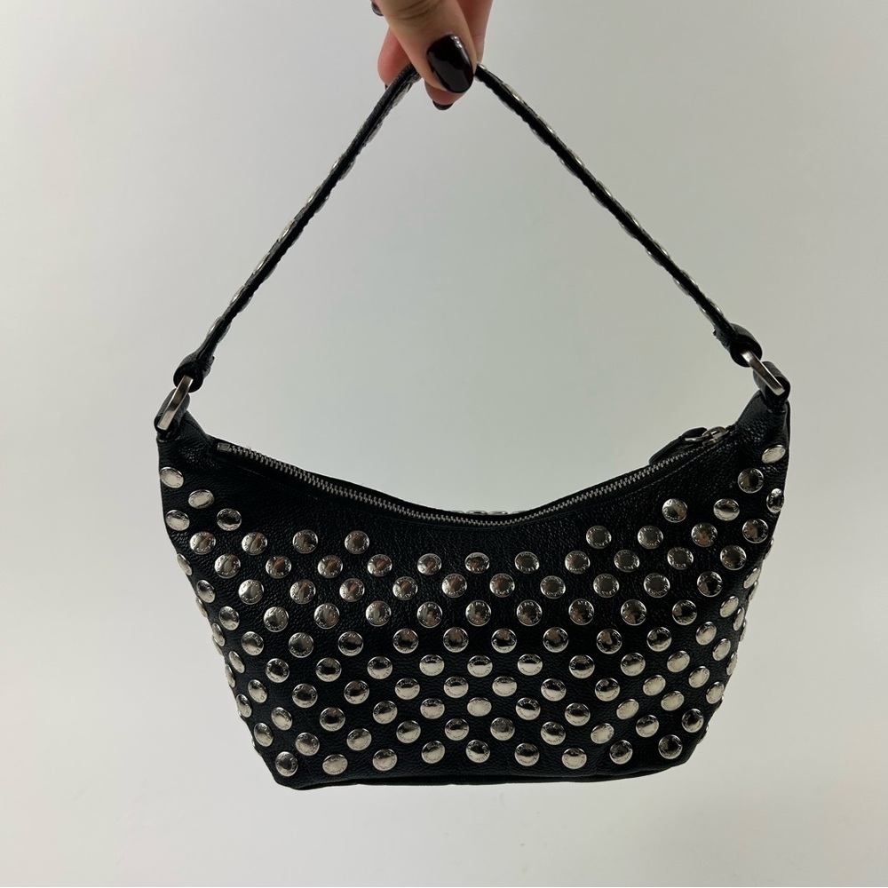 Rare Prada Vintage Antic Stud-Embellished Pochette - Picture 9 of 11